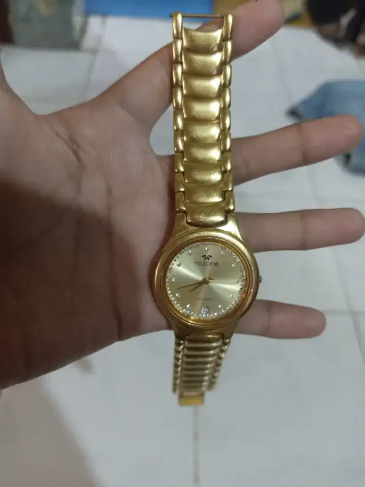 teledyne usa 18k gold plated water resistant