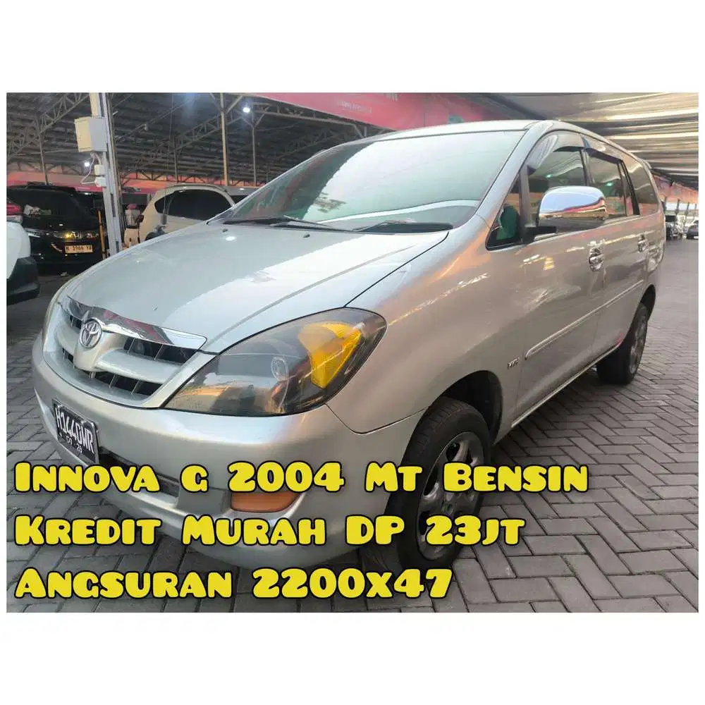 Innova G manual bensin 2004 Silver Full Orisinil