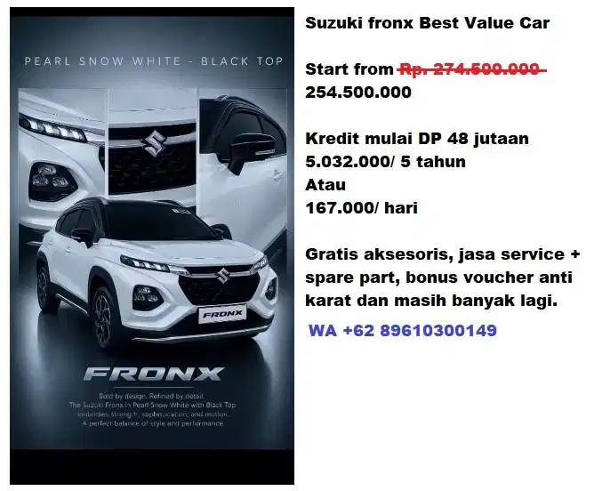 Suzuki Fronx Best Value Car 2026