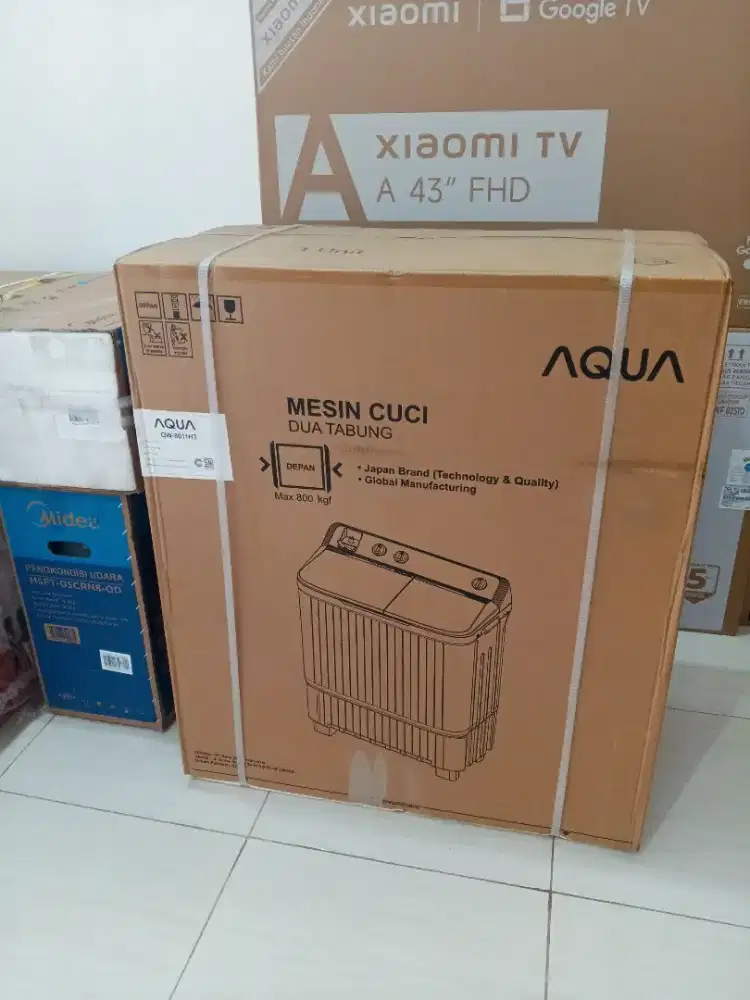 Mesin cuci AQua 8kg 2tabung