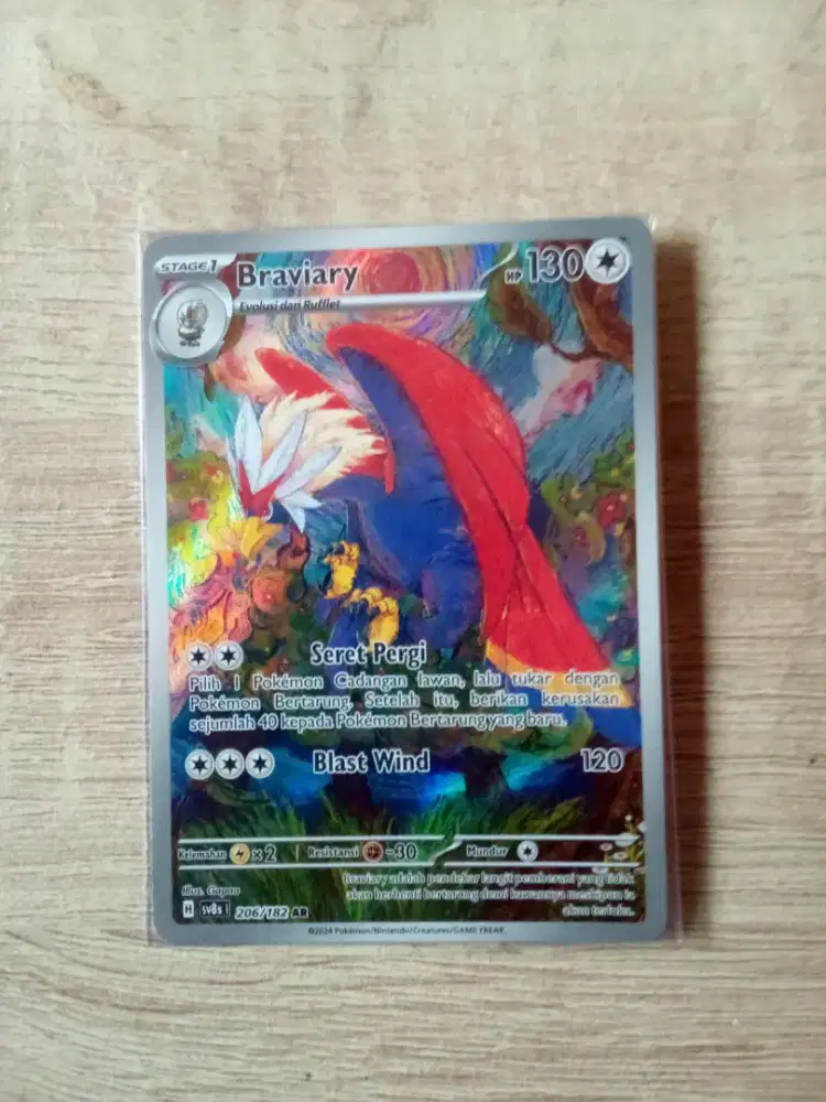 Pokemon TCG Braviary AR 206/182