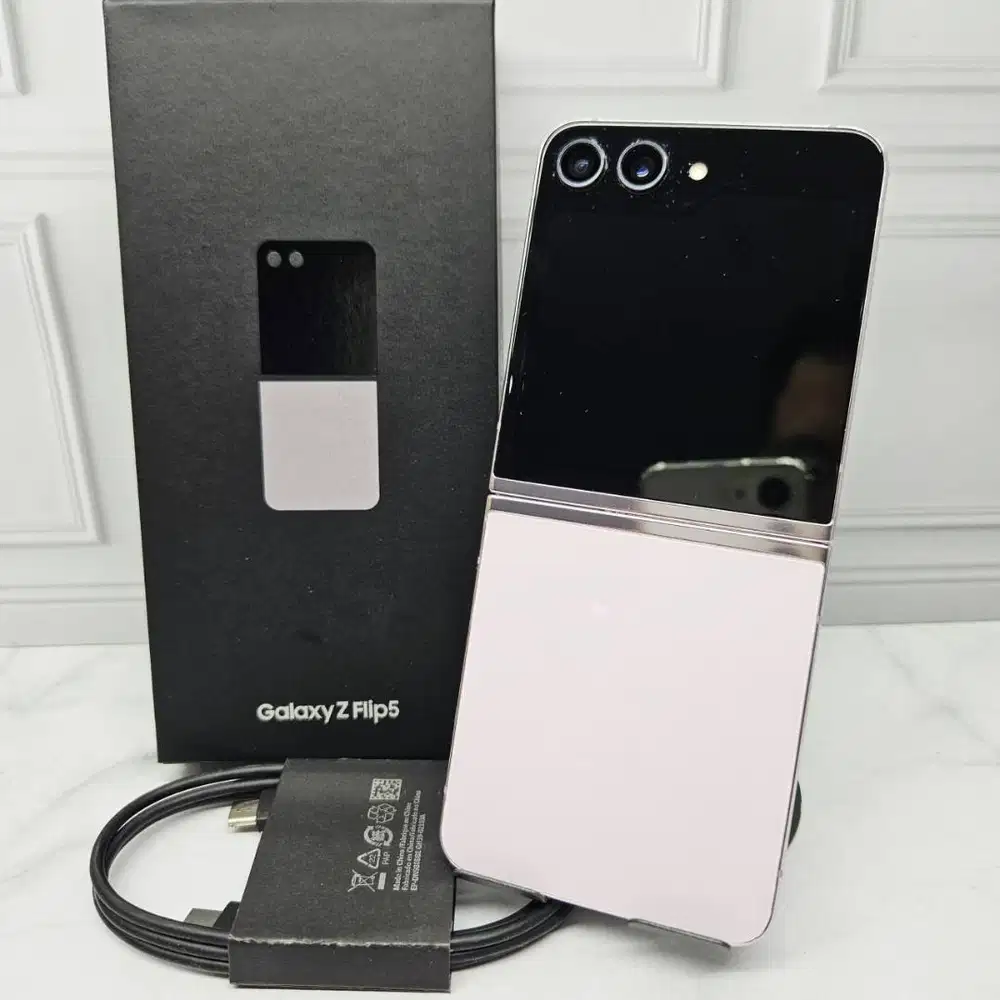 Samsung Galaxy Z Flip 5 8/256GB Lavender Resmi SEIN Fullset No Minus