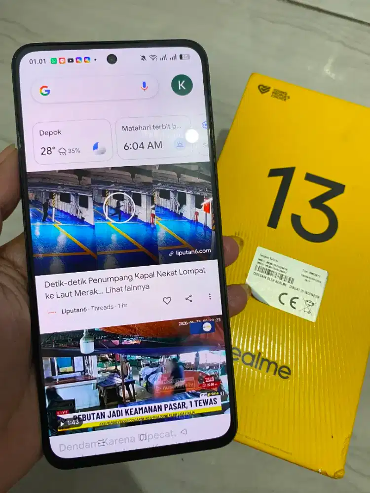 Dijual hp realme 13