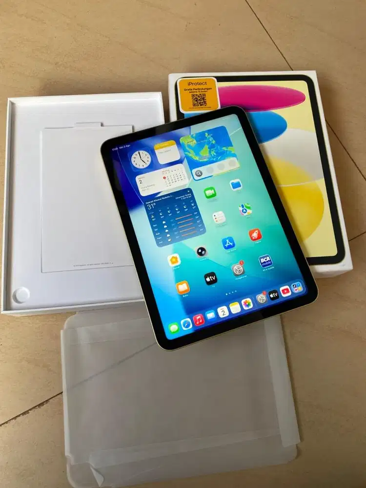 Ipad gen 11 128gb yellow wifi only garansi