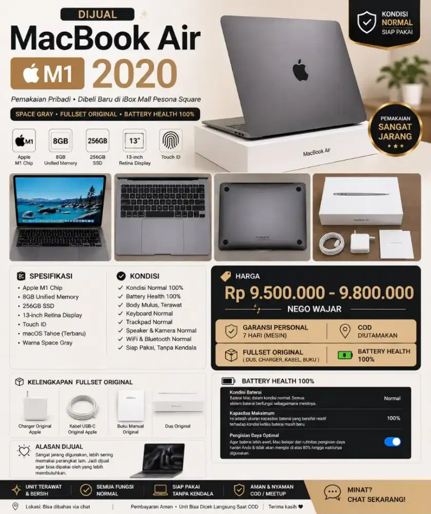 Macbook Air M1 2020