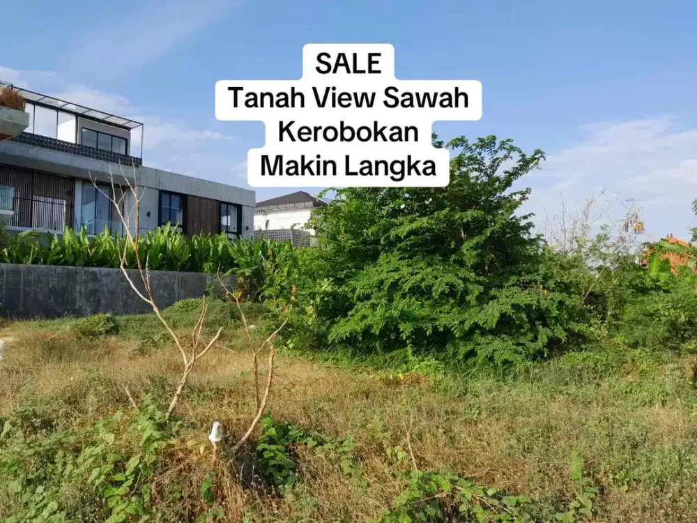 SALE Tanah 1,4 Are View Sawah Kerobokan