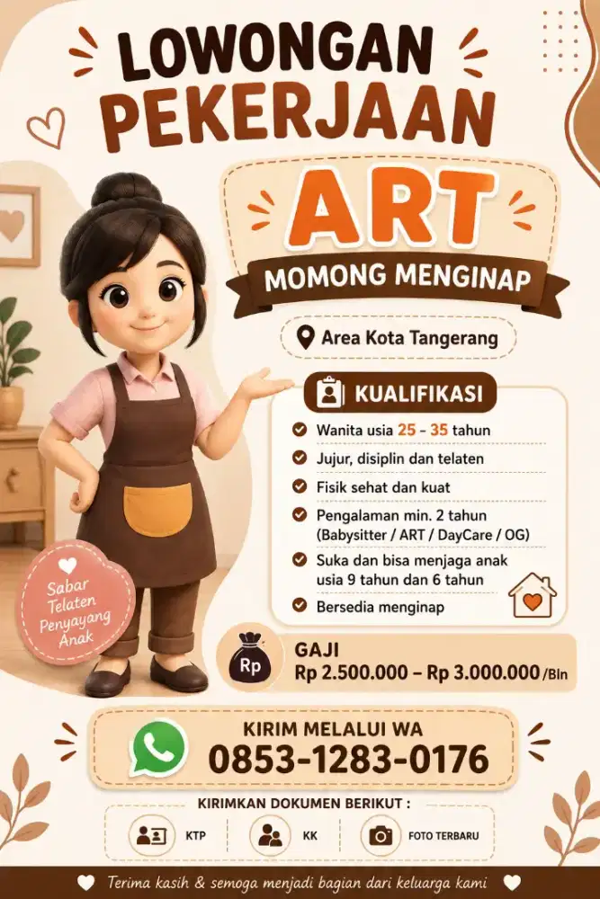 ART JAGA ANAK MENGINAP