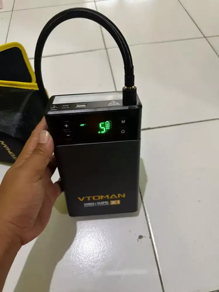 VTOMAN X2 JUMP & START & POMPA 10.000 mAh 37 wh POMPA ANGIN 160Psi