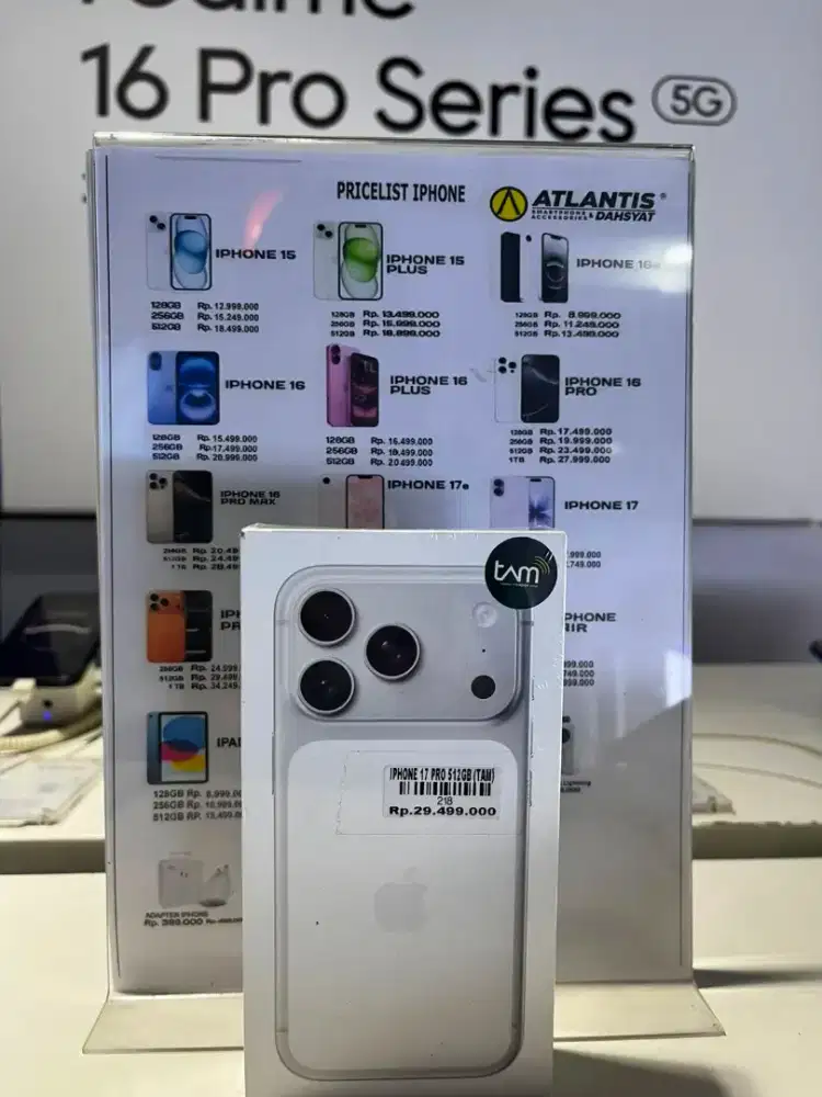 iPhone 17 pro 512gb ATLANTIS DAHSYAT