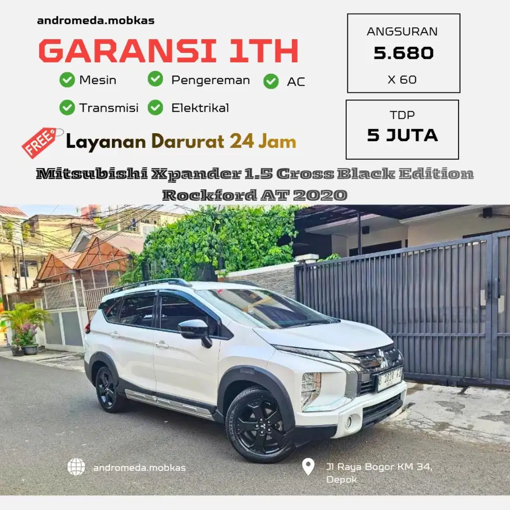 TDP TERMURAH 5JT MITSUBISHI XPANDER 1.5 CROS ROCKFORD AT 2020 ISTIMEWA