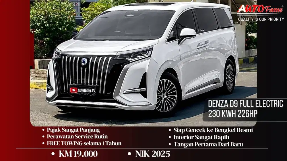 Denza D9 Full Electric 230 kWh 226HP NIK 2025