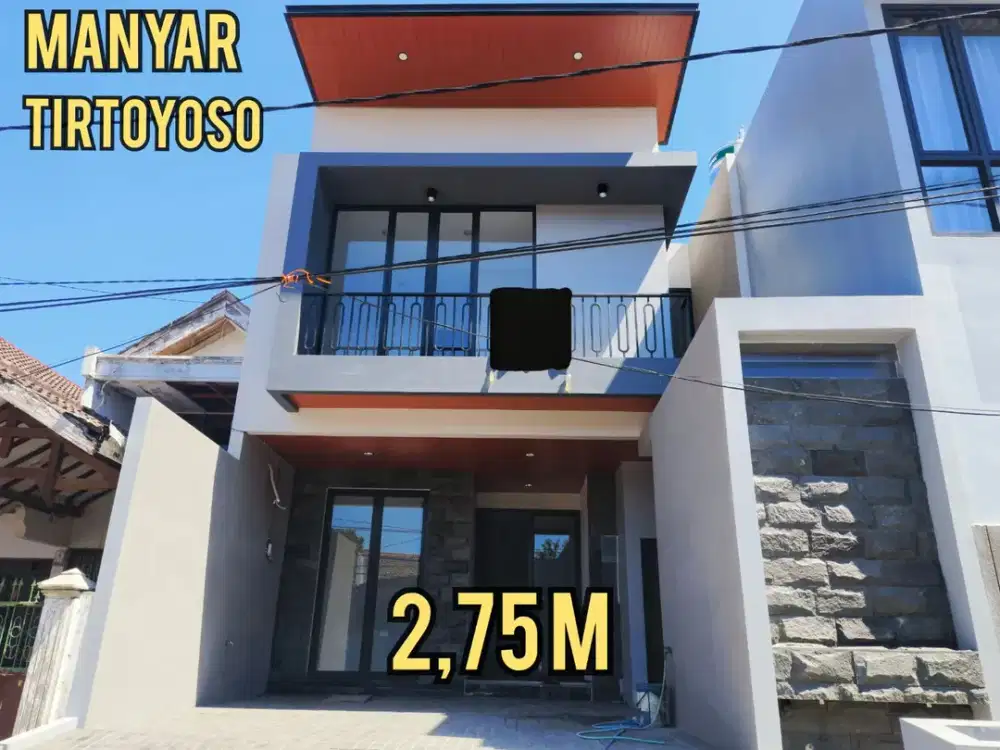 BARU GRESS RUMAH MANYAR TIRTOYOSO DEKAT SEKOLAH PETRA. DEKAT MERR, ITS, KLAMPIS, KERTAJAYA, GALAXY MALL, Dll