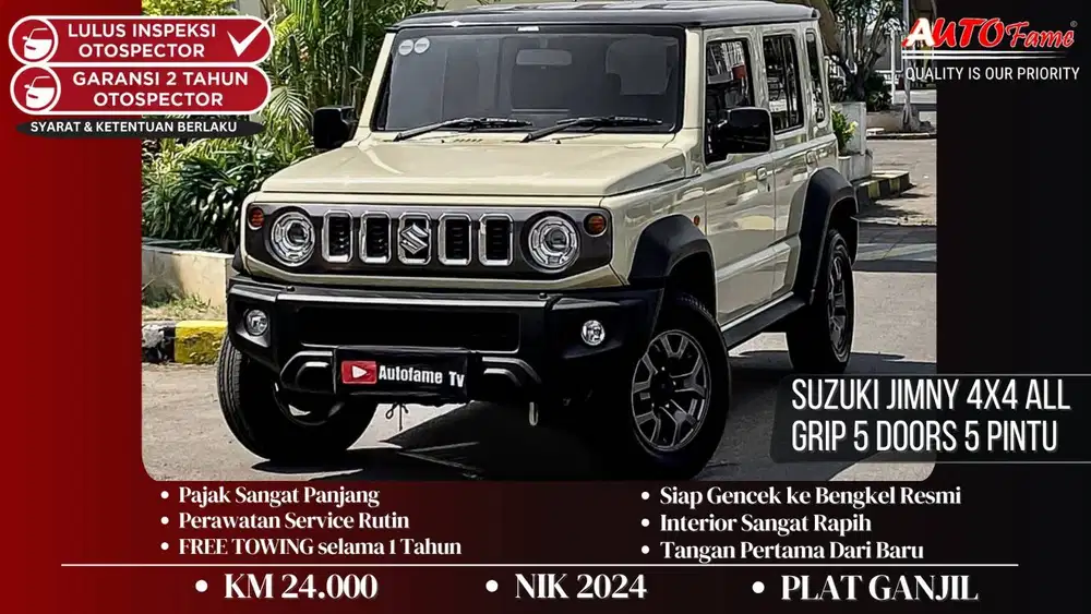 Suzuki Jimny 4x4 All Grip 5 Doors 5 Pintu NIK 2024 Akhir Metallic Chif