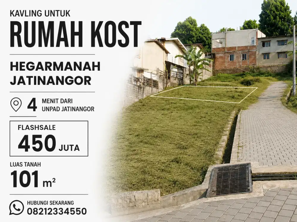 Kapling Tanah SHM 101 m² Dekat Kampus Unpad Jatinangor Cocok Kost