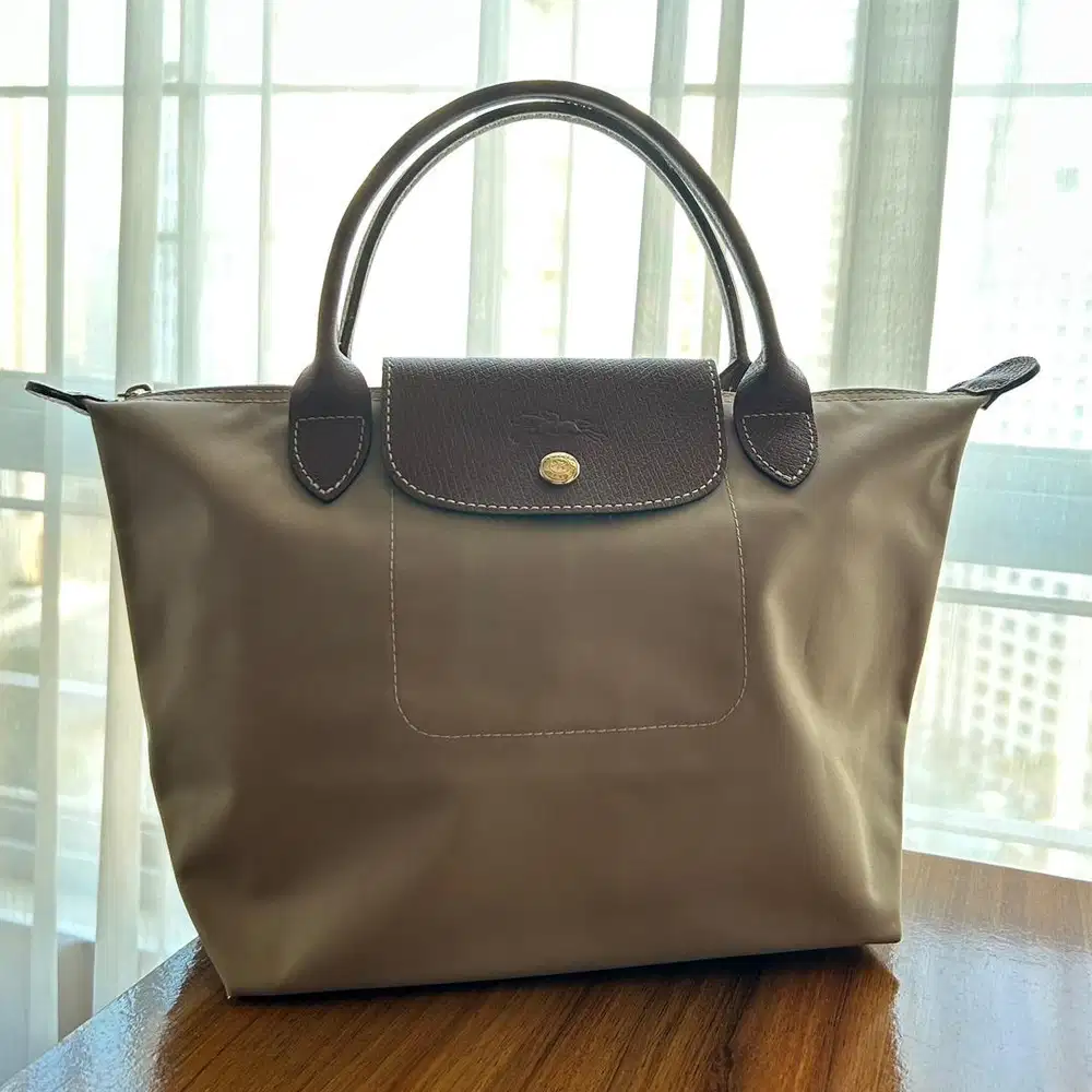 Longchamp Original Le Pliage Small Short Handle (LC SSH) Brown