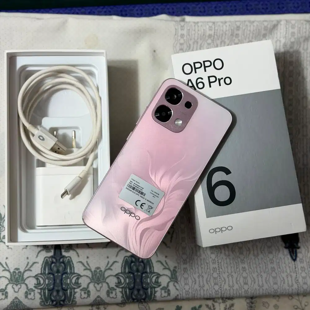 Oppo A6 Pro 4G 8/256 Pink Garansi Januari 2027