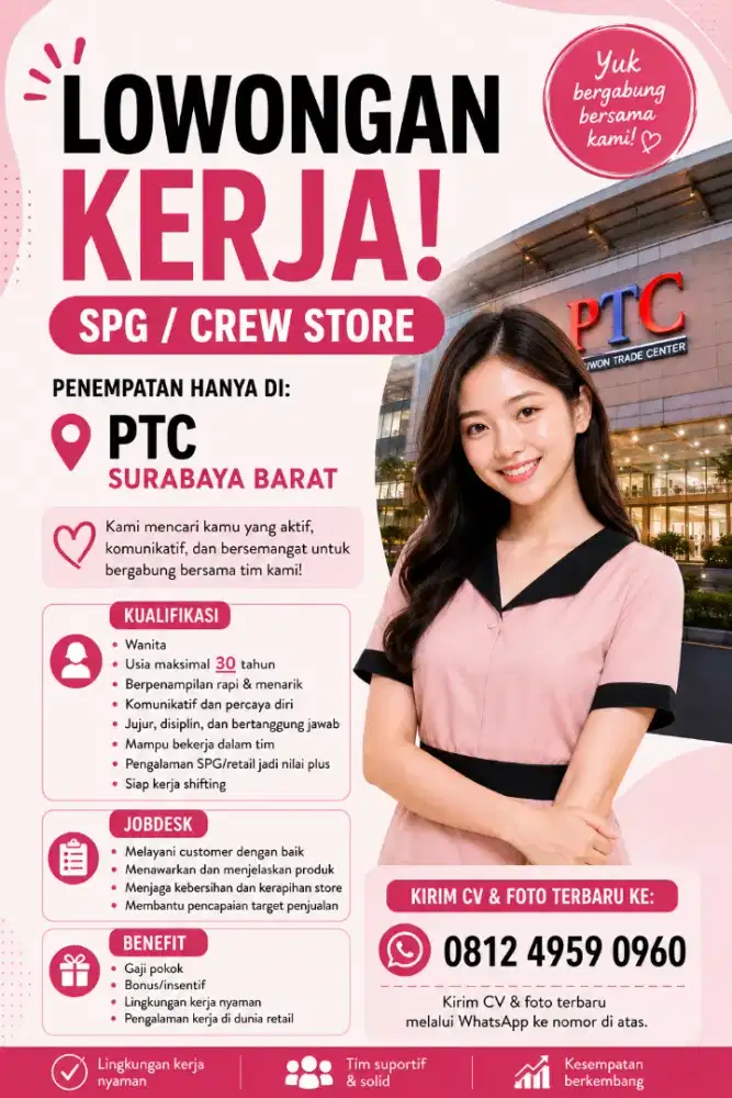 DIBUTUHKAN SEGERA!!!