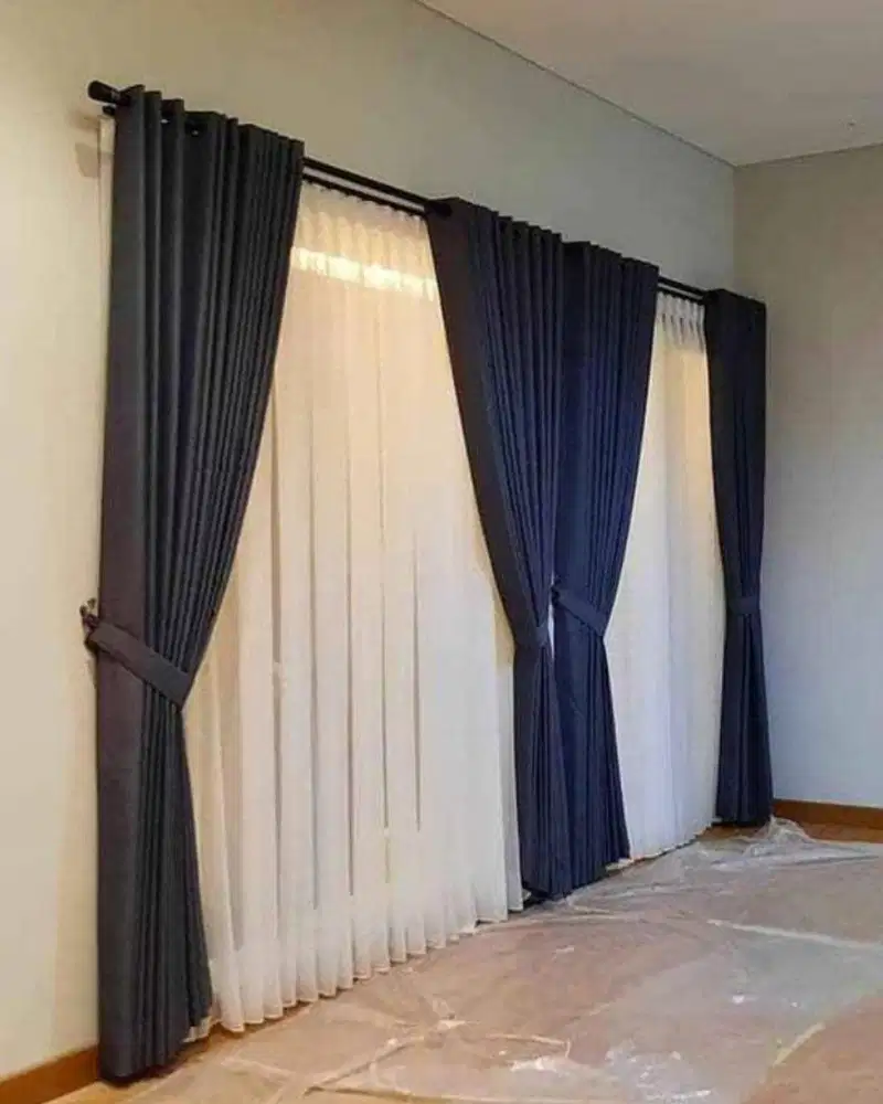 Jasa Buat gorden jendela pintu gorden blackout gordyn vitrase Gordyn
