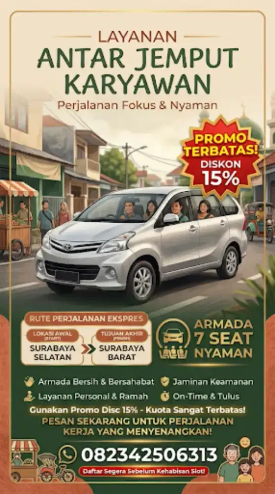 Jasa Antar jemput Sekolah/karyawan