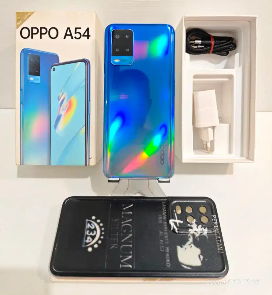 Oppo A54 4G 4/128 Gb Mulus 95% Ex Resmi Fullset charger Olike bs TT/BT