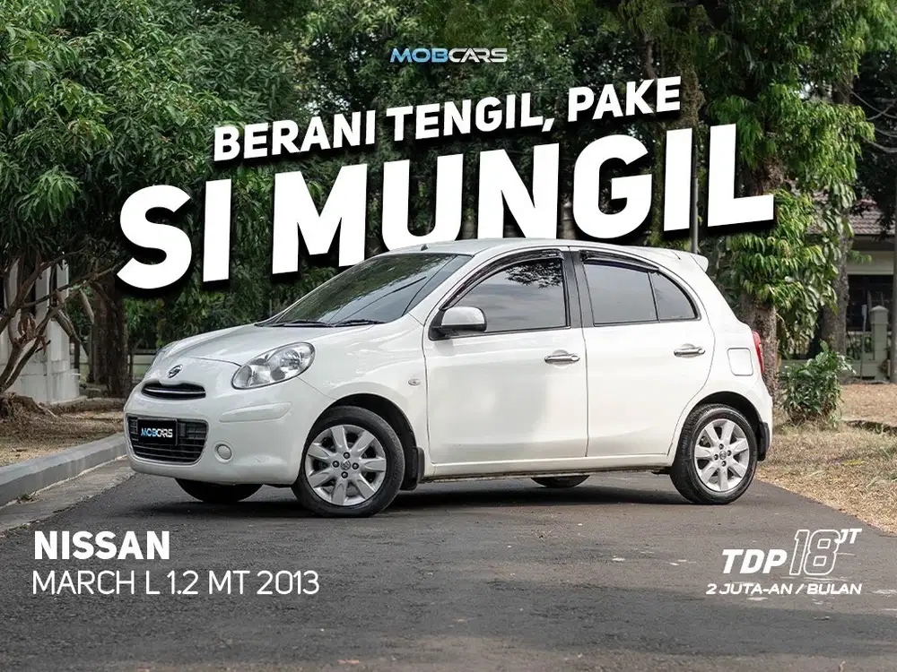 NISSAN MARCH L MT 2013 PUTIH LOW KM