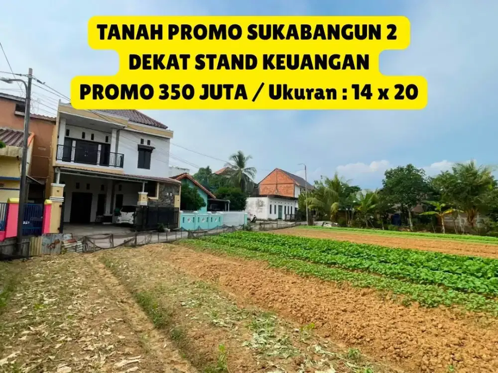 TANAH SUKABANGUN 2 PALEMBANG SHM PROMO