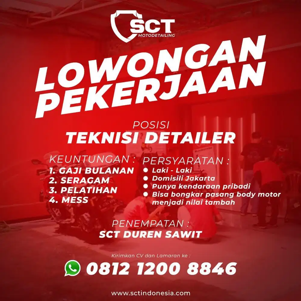 LOWONGAN KERJA SALON MOTOR