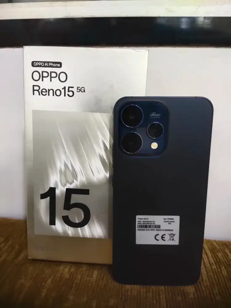 Oppo reno 15 5g ram 12/256gb (biru) MULUS fullset original