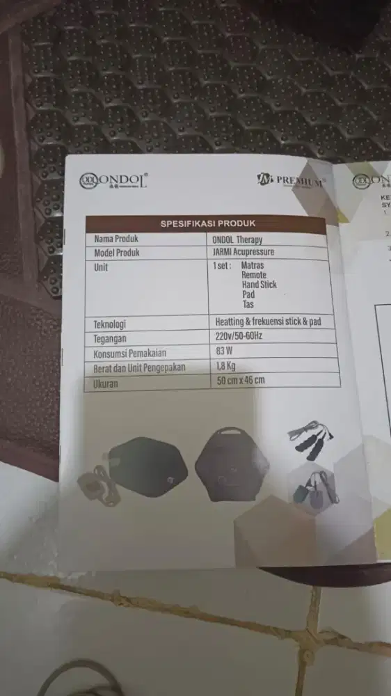 Alat terapi matras JM ondol dari Korea