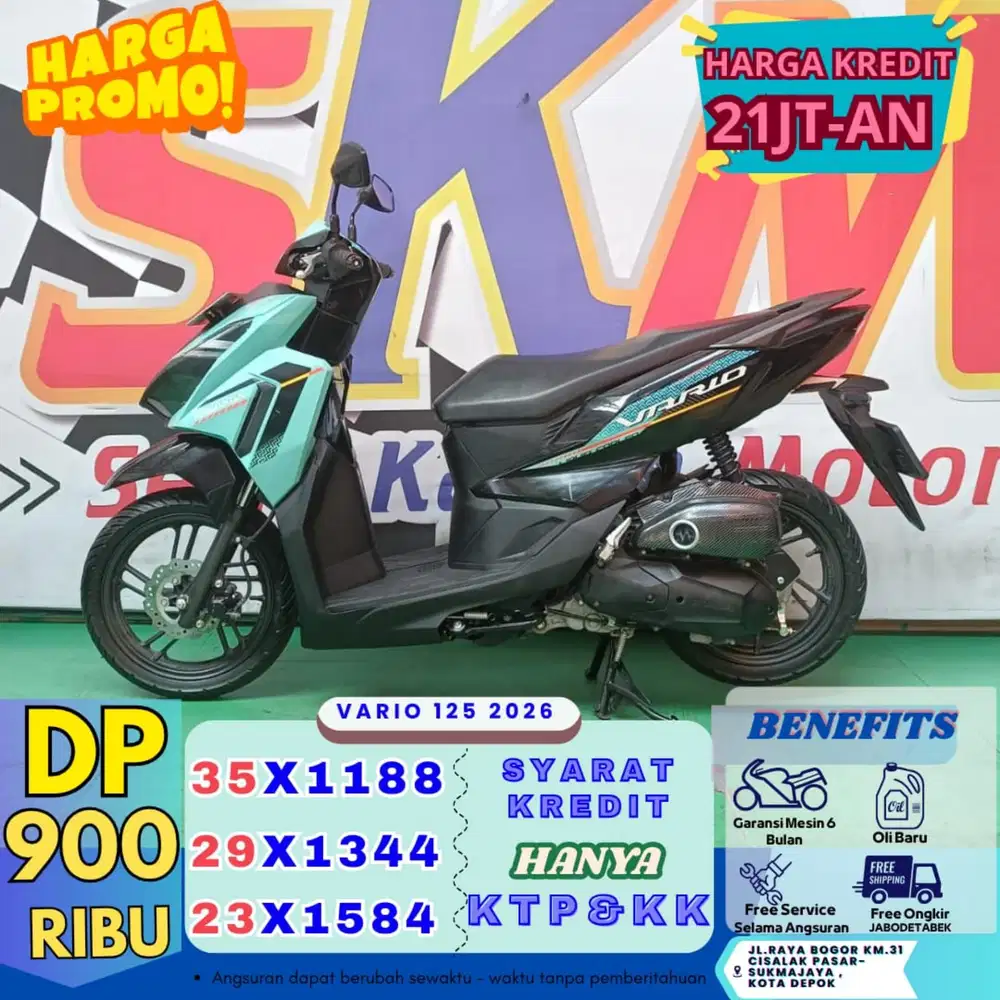 Kredit dp 900rb bawa pulang vario 125 2026
