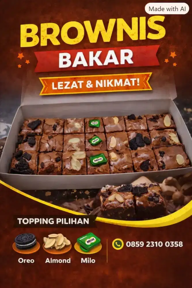 Jual brownis bakar enaaaak