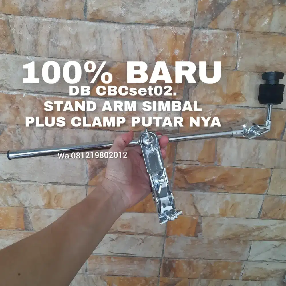 100%br STAND ARM SIMBAL PLUS CLAMP PUTAR