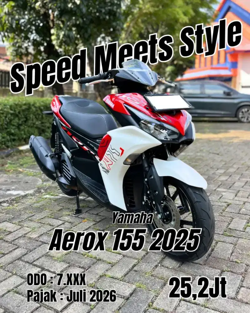 Cash Only Yamaha Aerox STD 155cc kunci 2025