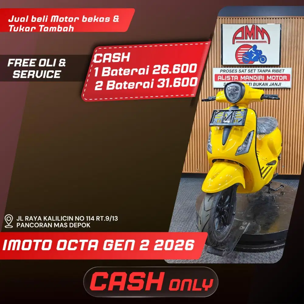 IMOTO OCTA GEN 2 2026 CASH / KREDIT ALISTA