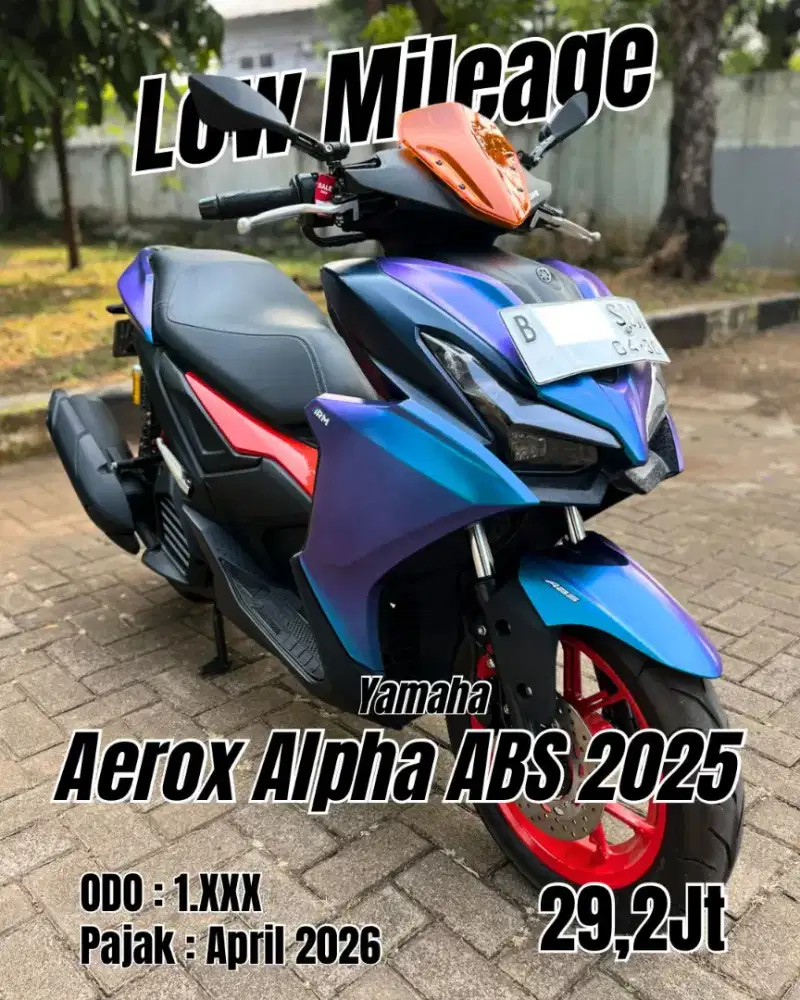 Cash Only Yamaha Aerox Alpha CyberCity ABS 2025