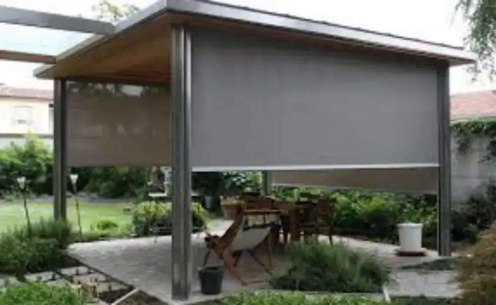 Pemesanan Roller Blind outdoor tampias