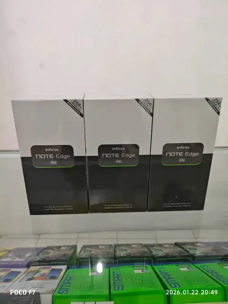 Infinix Note Edge 5G 8/256 GB Dimensity 7100 Batre 6500 Garansi Resmi