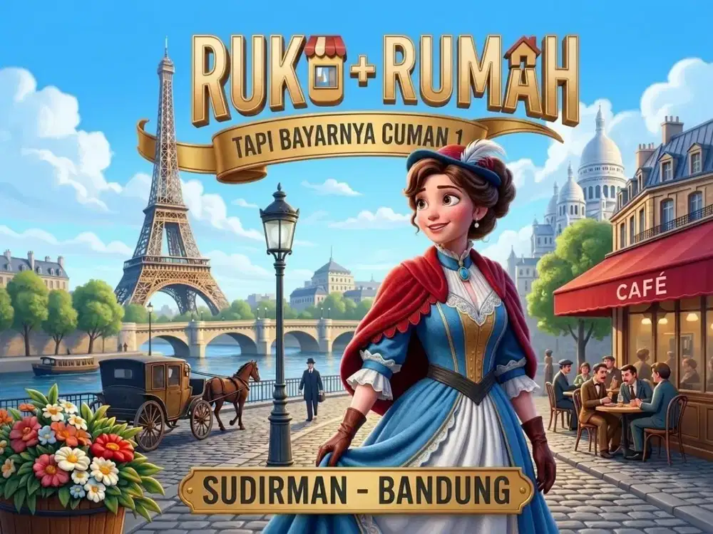 JUAL RUKO DI JAMIKA, SUDIRMAN, BANDUNG KOTA.