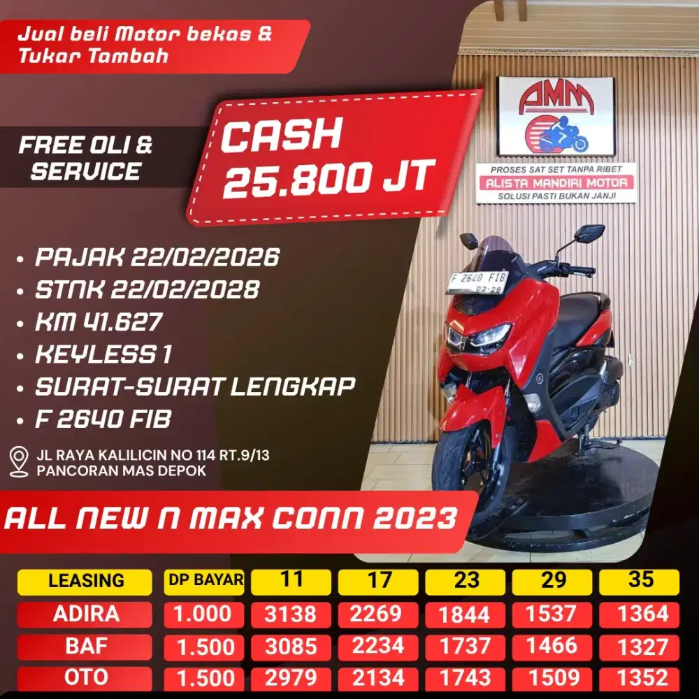 ALL NEW N MAX CONN 2023 DP 1 JUTA SPAYLATER CC 0% CASH / KREDIT ALISTA