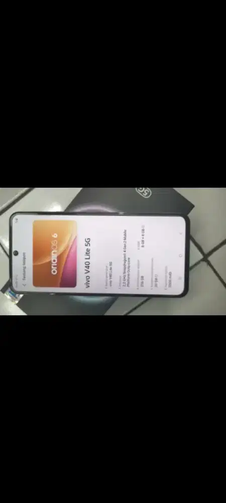 Vivo v40 lite 5G fulset garansi