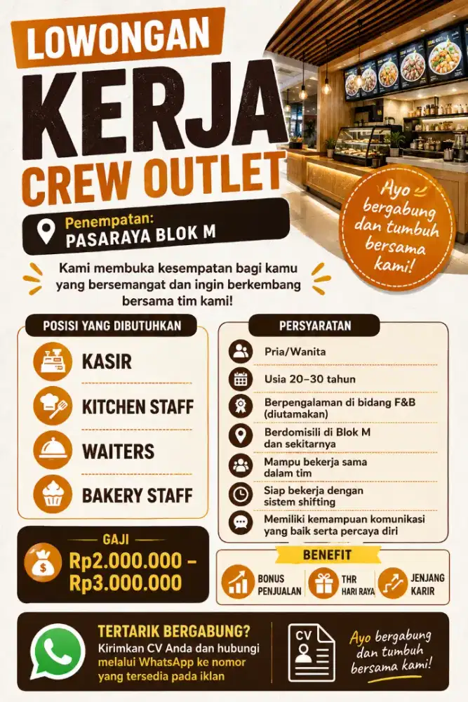 Crew Outlet Pasaraya Blok M