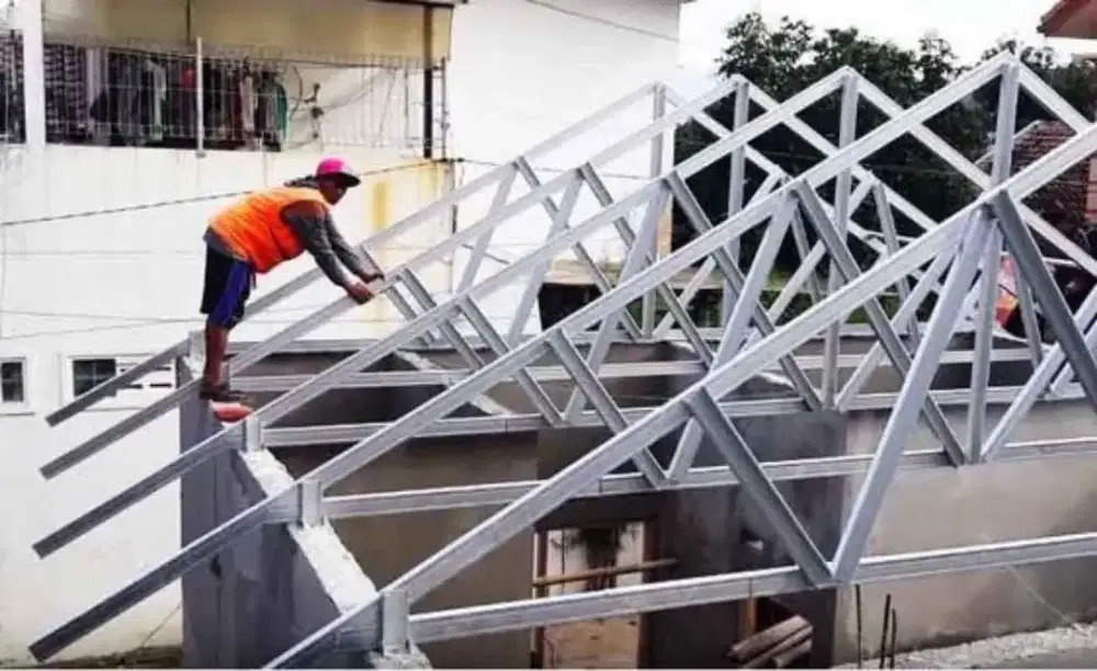 Kanopi baja ringan plus plafon pvc murah