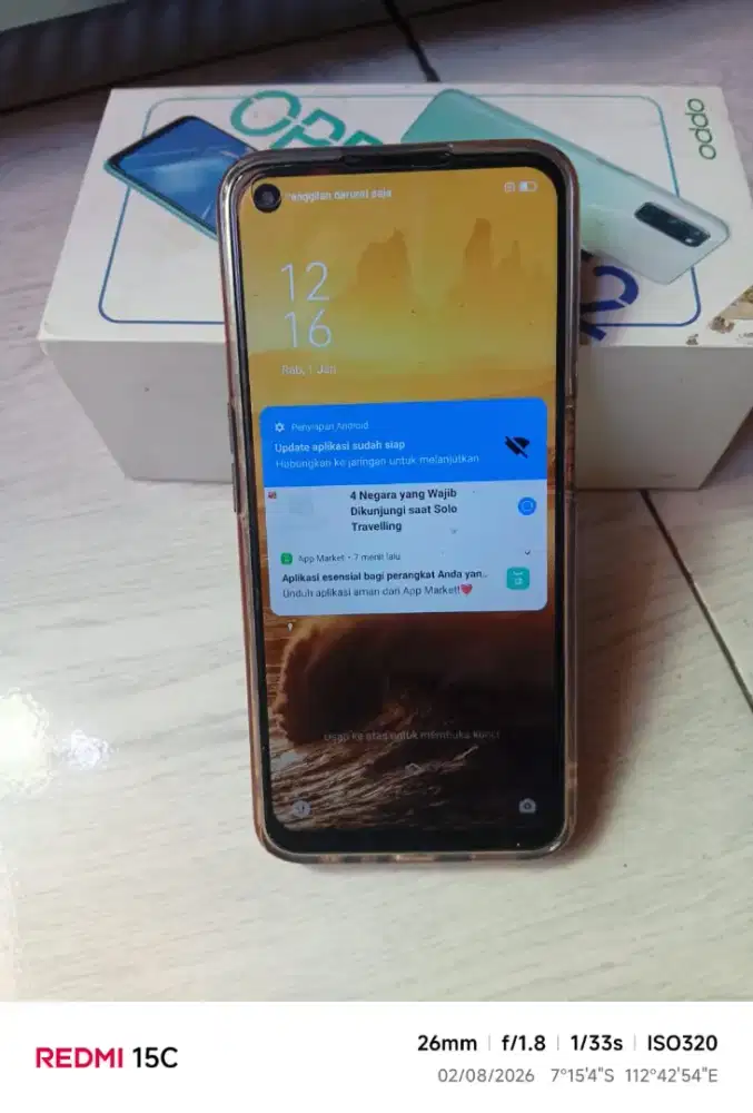 Oppo a52 ram 6. 128 full set , kecuali kabel data