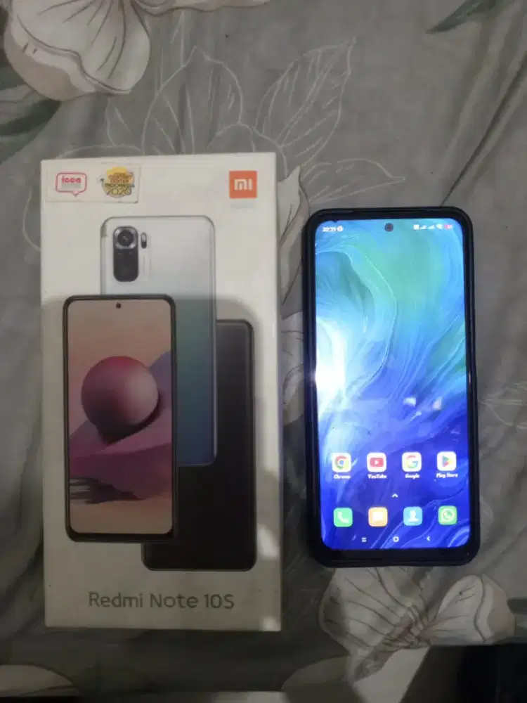 jual hp redmi note 10s nfc 6/64GB normal