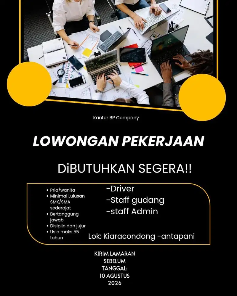 Loker bulan Agustus