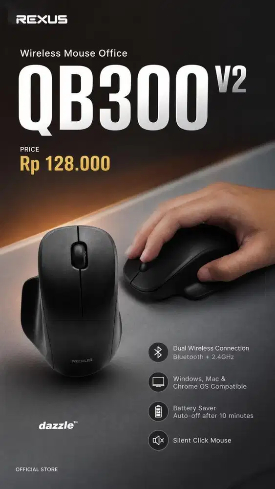 Mouse wireless rexus QB300
