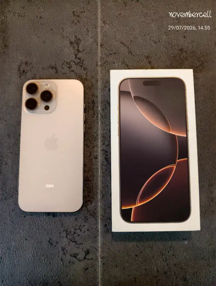 iphone 16 promax 512 dessert bh99 ex garansi resmi fullset original