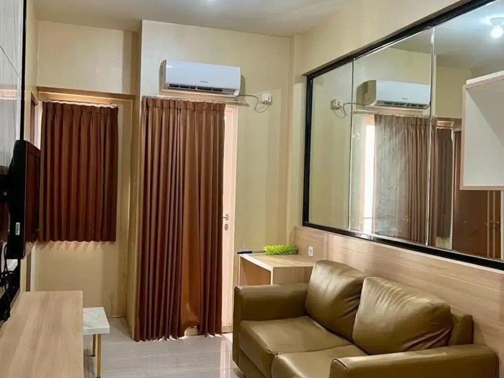 Jual cepat, Apartemen Puncak Dharmahusada 2 bedroom furnished Tower B Lantai 17