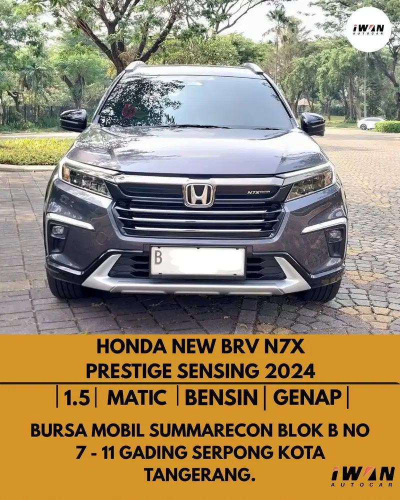 2024 HONDA BRV N7X PRESTIGE with SENSING 1.5 AT