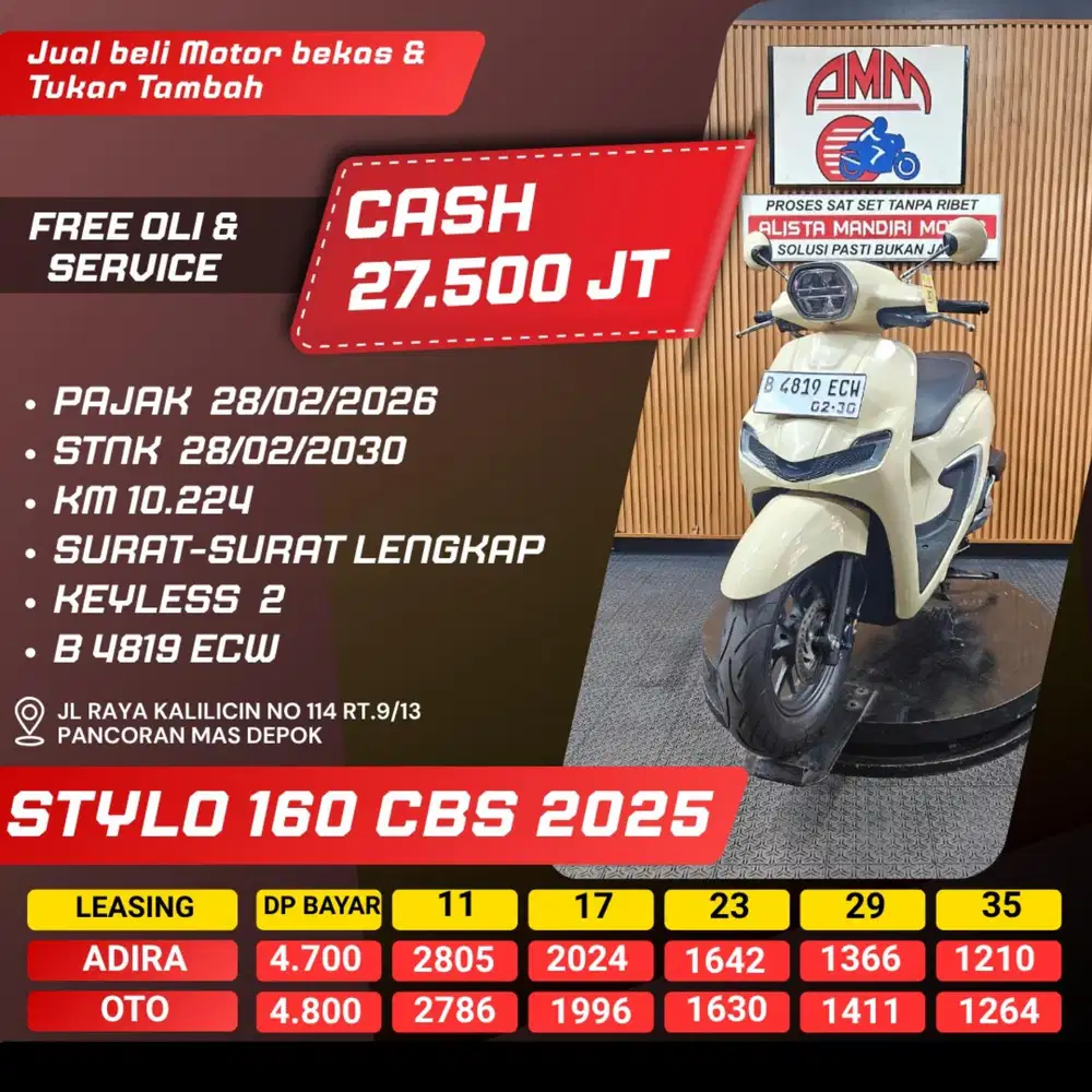 STYLO 160 CBS 2025 REMOT 2 CASH / KREDIT ALISTA